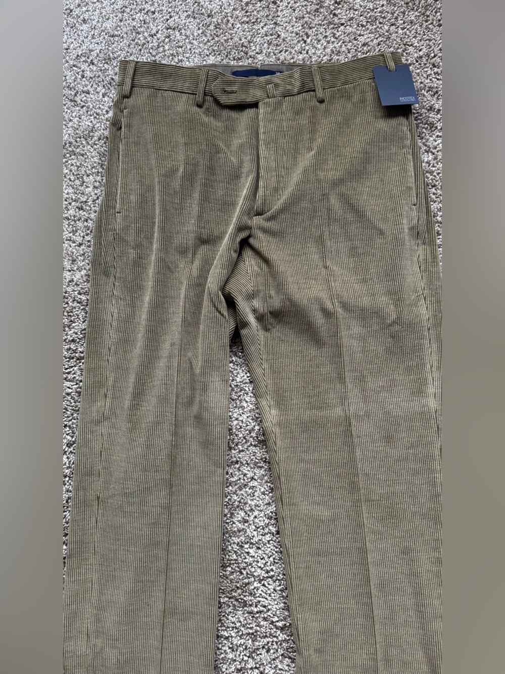 Men's Olive Green Corduroy Pants